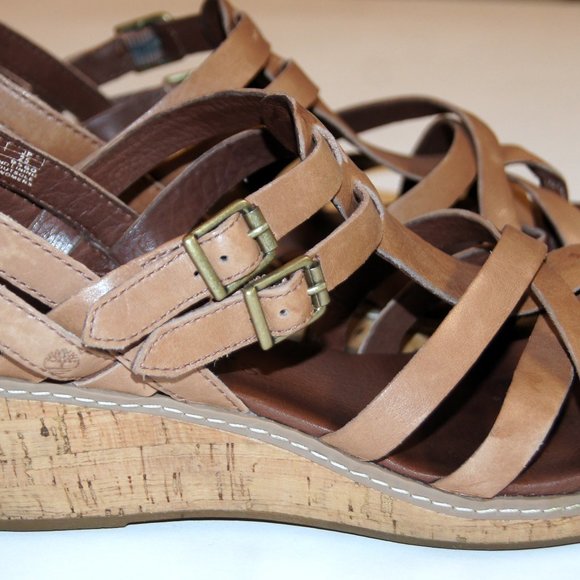 Timberland Earthkeepers, cork wedge thong sandals, size 8 - Picture 4 of 8